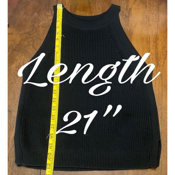 Alya Black High Neck Sleeveless Sweater (Size S) - Picture 8 of 8